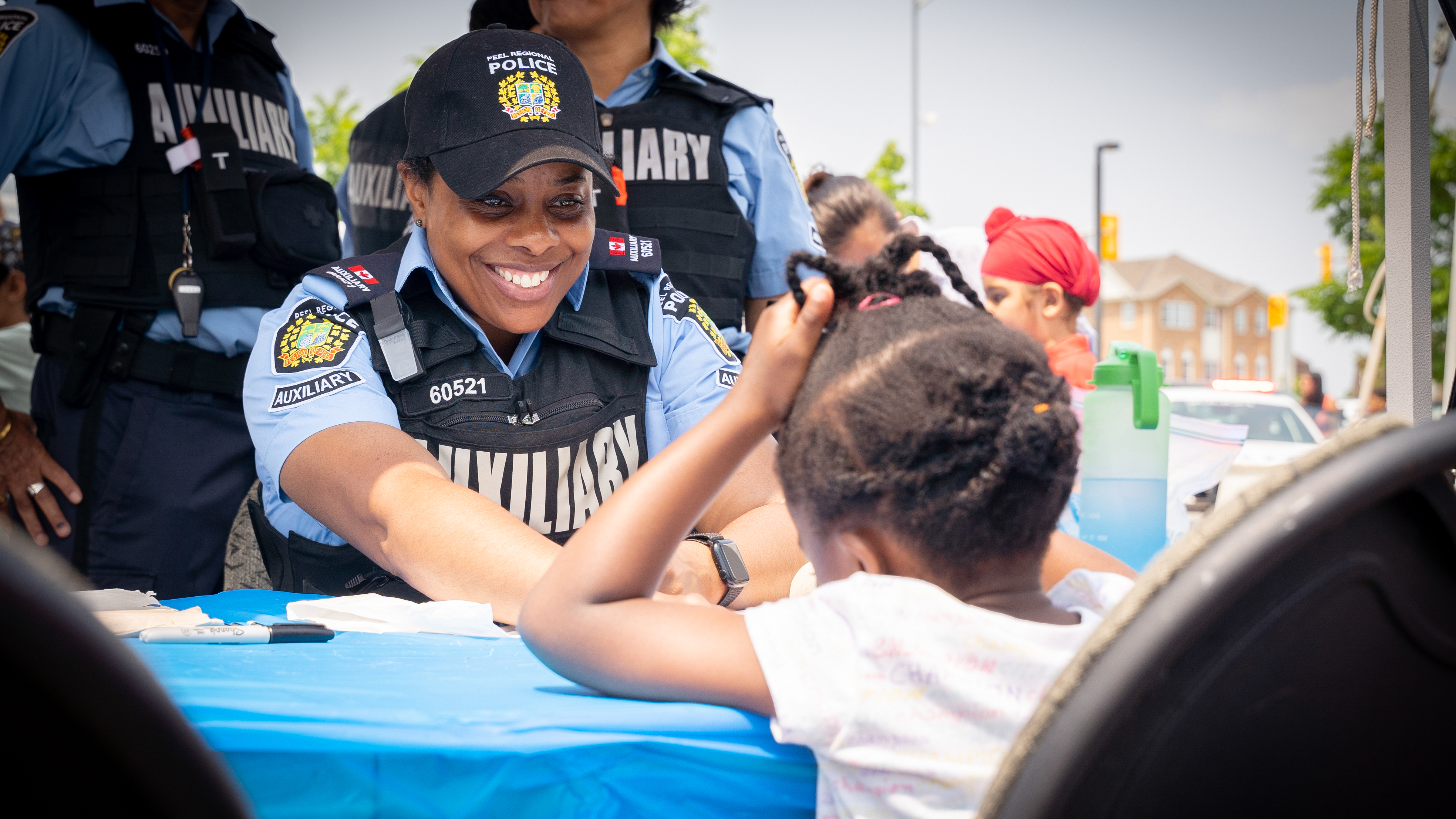Auxiliary Police Constable at picnic