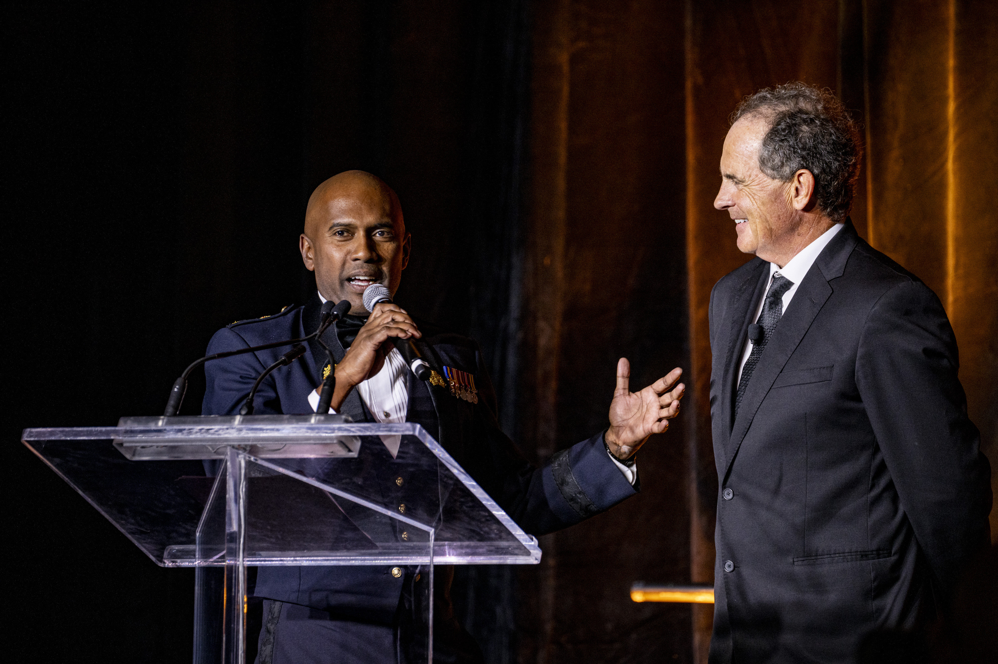 Chief Nishan Duraiappah and Rod Black