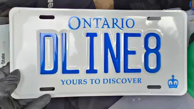 Counterfeit Ontario Licence Plate
