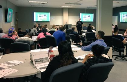 students in a classroom