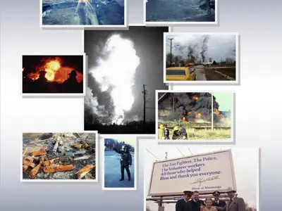 Mississauga train derailment on November 10, 1979.