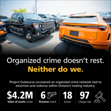 Project OUTSOURCE organized crime stats