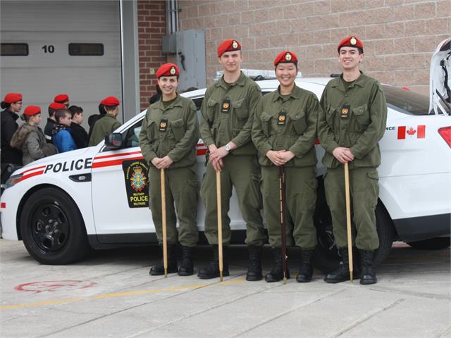 COPS Cadets with CFMP cruiser